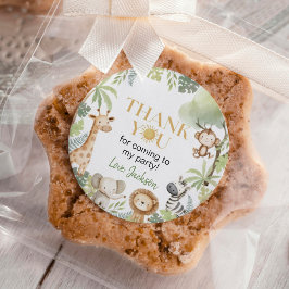 Adesivo Animais Selvagens de Safari Aniversário