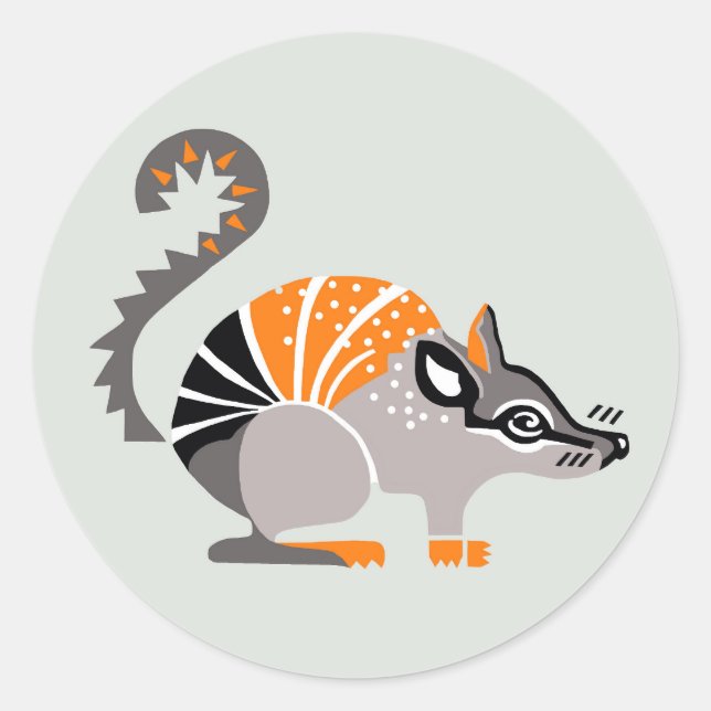 Adesivo Animais selvagens - NUMBAT - Conservação - Austrál (Frente)