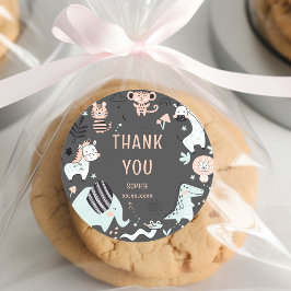 Adesivo Animais selvagens safari aniversário de criança ob