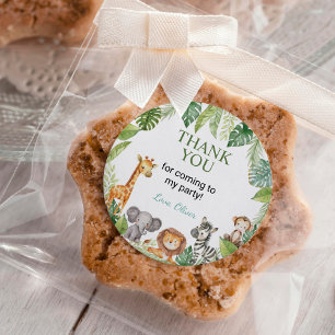 Adesivo Animais Selvagens Safari Bastudos Vinheta de Aterr