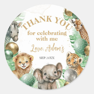 Adesivo Animais Selvagens Safari primeiro aniversario Balã