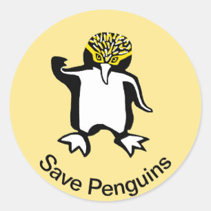 Adesivo Animais selvagens - Save PENGUINS - Nature - Amare
