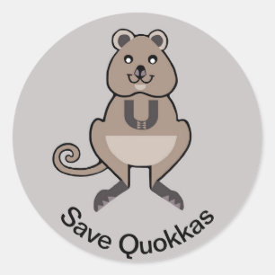 Adesivo Animais selvagens - Save QUOKAS - Austrália