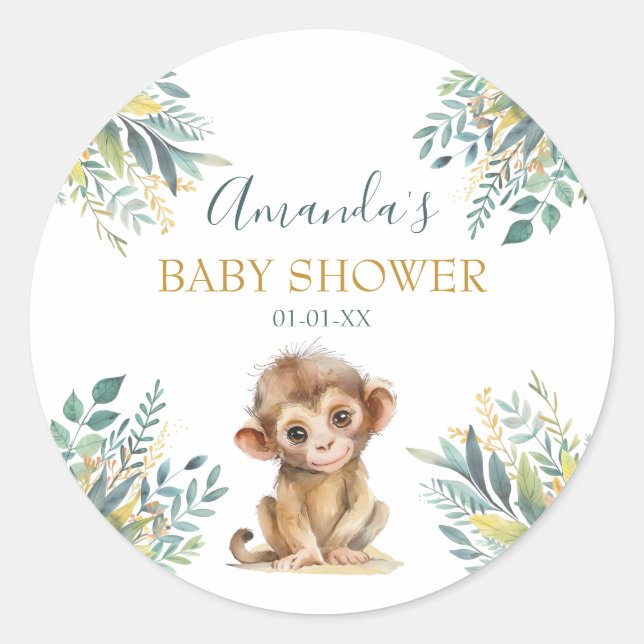 Adesivo Animais Selvagens Selvagens Selvagens Cutes (Frente)