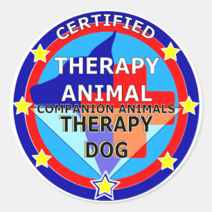 ADESIVO ANIMAL CERTIFICADO DA TERAPIA - CÃO DA TERAPIA