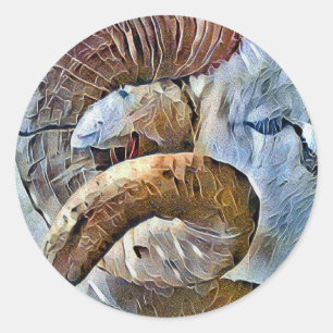 ADESIVO ANIMAL DE FAZENDA DE OVELHA RAM