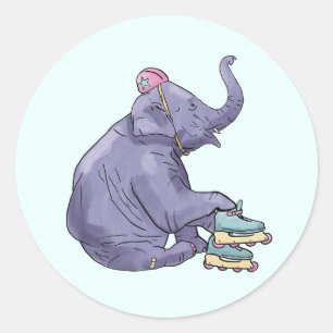 Adesivo animal de patinação rolante