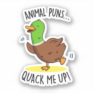 Adesivo Animal Puns Me Enche Engraçado Pun