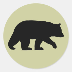 Adesivo Animal selvagem do urso preto