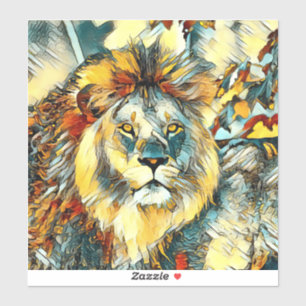Adesivo AnimalArt_Lion_001