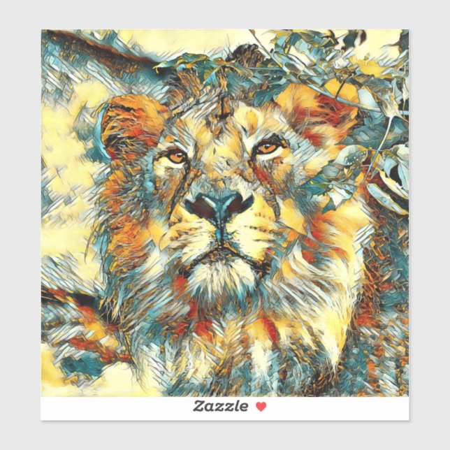 Adesivo AnimalArt_Lion_002 (Folha)