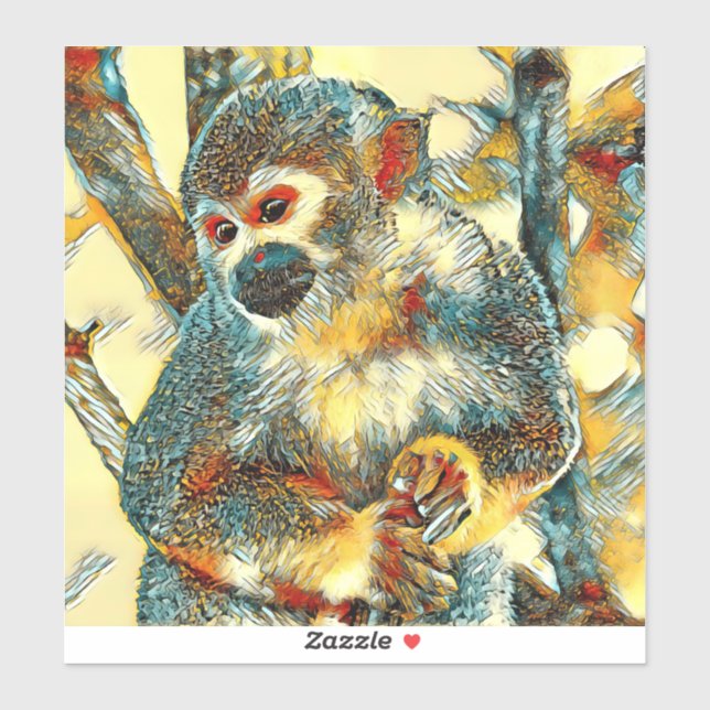 Adesivo AnimalArt_Monkey_003 (Folha)