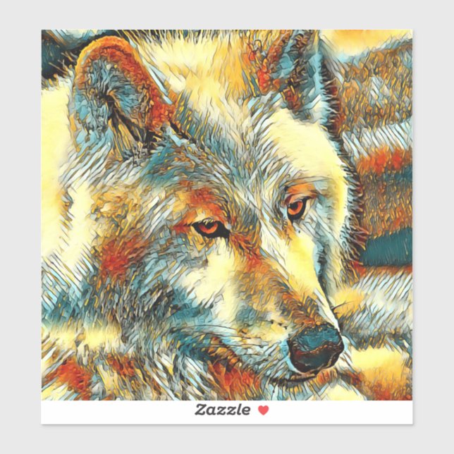 Adesivo AnimalArt_Wolf_07 (Folha)