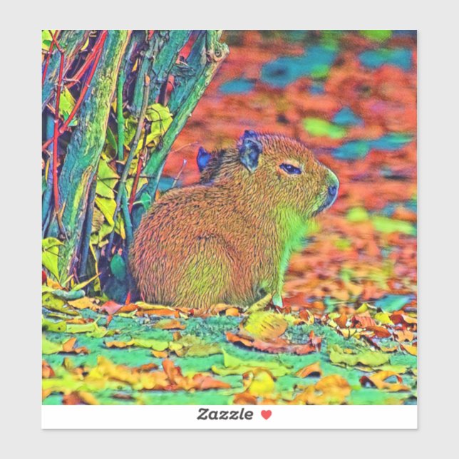 Adesivo AnimalColor_Capybara_001 (Folha)