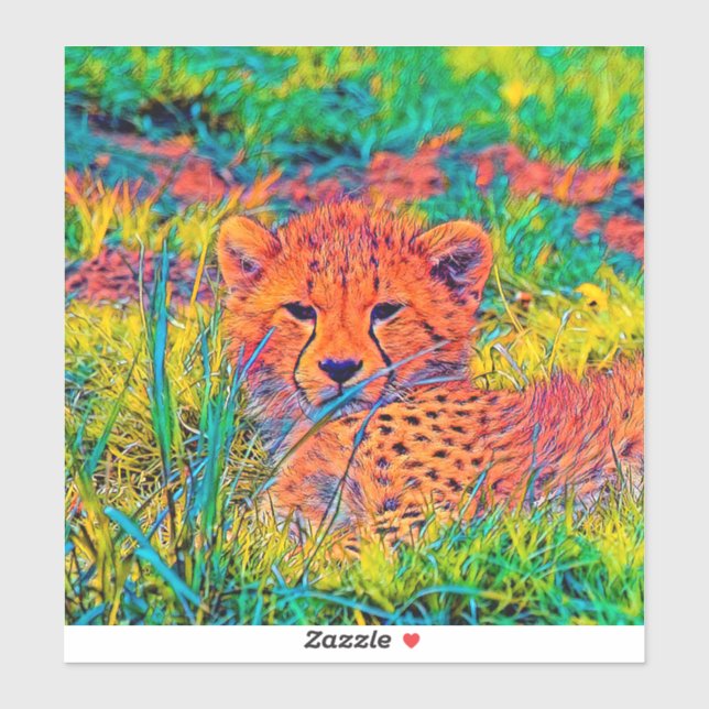 Adesivo AnimalColor_Cheetah_017 (Folha)
