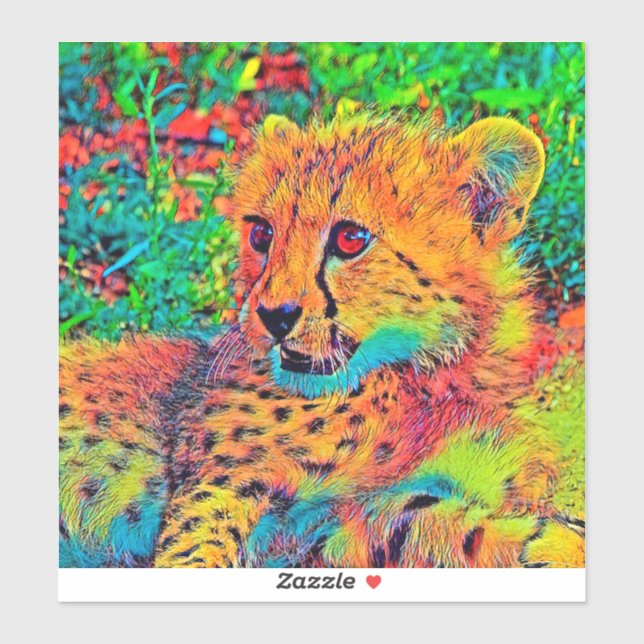 Adesivo AnimalColor_Cheetah_022 (Folha)