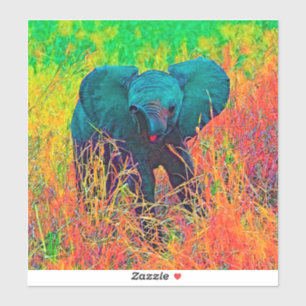 Adesivo AnimalColor_Elephant_002