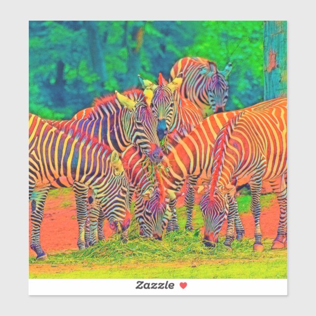 Adesivo AnimalColor_Zebra_002 (Folha)