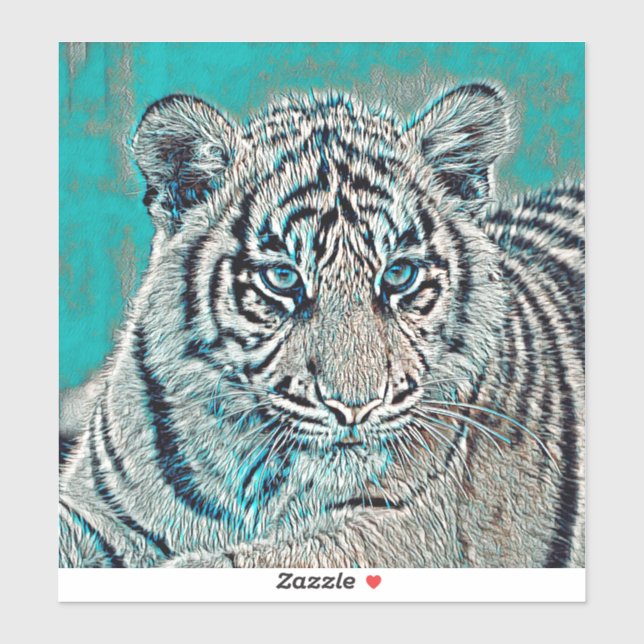 Adesivo AnimalMix_Tiger_046 (Folha)