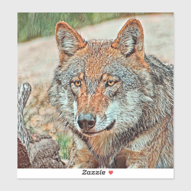 Adesivo AnimalMix_Wolf_003 (Folha)