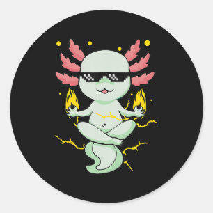 Adesivo Anime Axolotl Waifu Que Ama Anime Ramen E Sketc