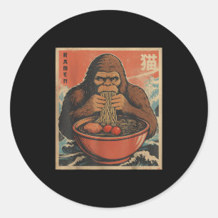 Adesivo Anime Bigfoot Ramen Japonês Funny Kawaii Gift Men