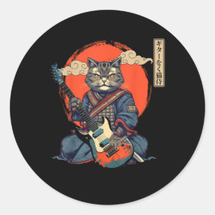 Adesivo Anime Cat Japonês Samurai Tattoo Kawaii Ninja Gui