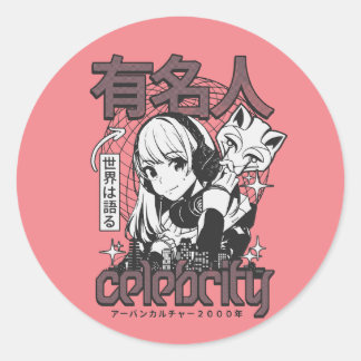 Adesivo anime_celebrity_girl_japanese_cyber