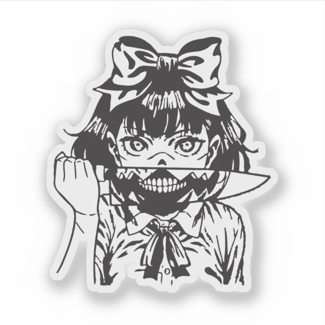 Adesivo anime de terror (Frente)
