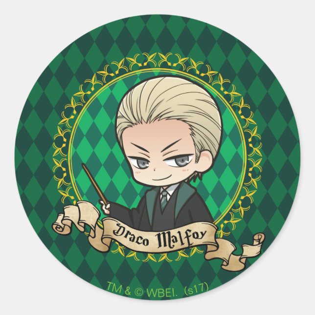 Adesivo Anime Draco Malfoy (Frente)