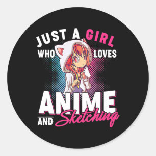 Adesivo Anime e Desenho Apenas Uma Menina Que Me Ama Anime