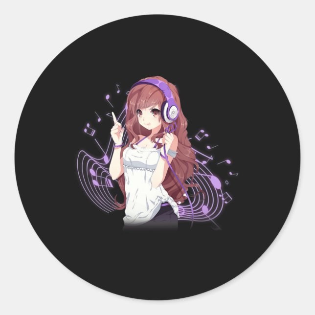 Adesivo Anime e Música Merch Kawaii Manga Otaku para Adole (Frente)