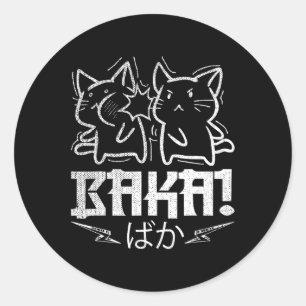 Adesivo Anime Engraçado Manga Otaku Baka Rabbit Slap Meme