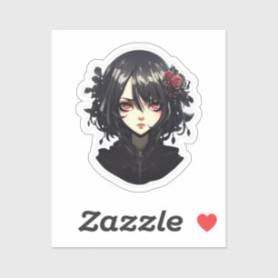 Adesivo Anime Gótica Girl