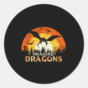 Adesivo Anime Kawaii Mítico Fantasia Dragões Imagine Vint