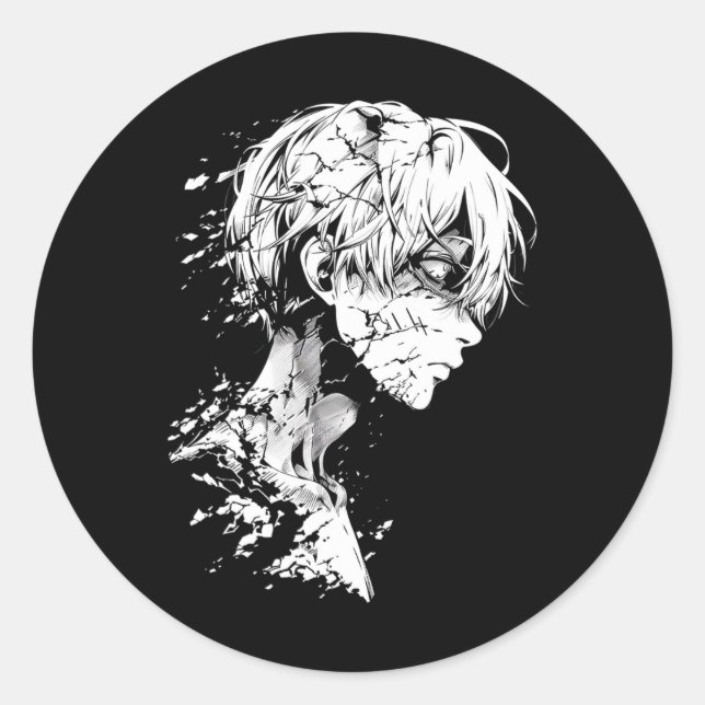 Adesivo Anime Manga Motif Desenho Trabalho de arte (Frente)