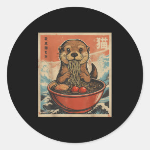 Adesivo Anime Otter Ramen Japonês Funny Kawaii Gift Men W