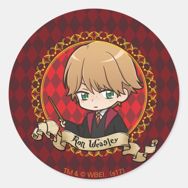Adesivo Anime Ron Weasley (Frente)