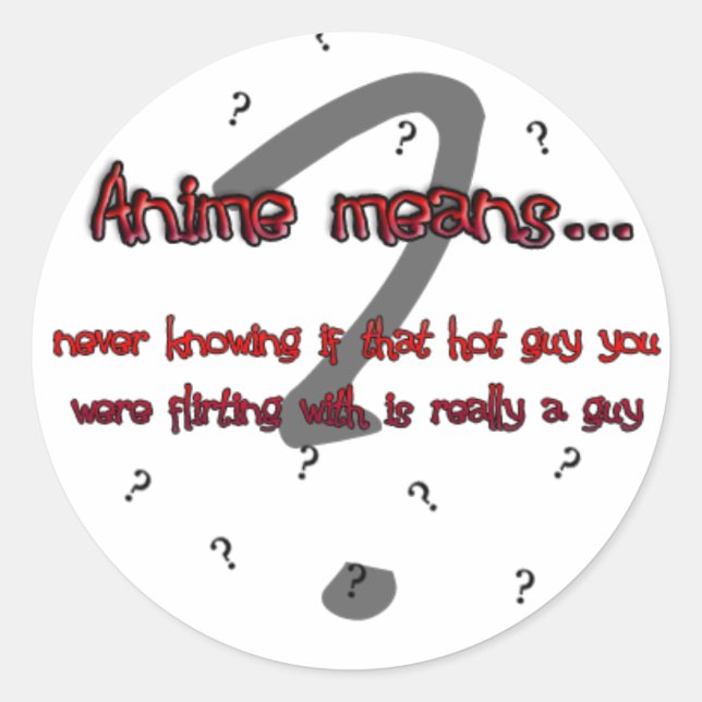 Adesivo Anime significa... (adesivo) (Frente)