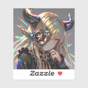 Adesivo Anime Steampunk Horned Beauty com o Star Monocle