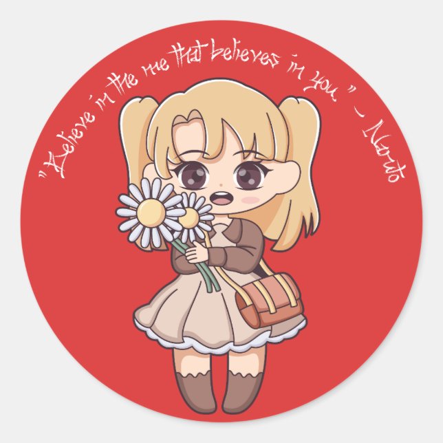 Adesivo Anime Stickers (Frente)