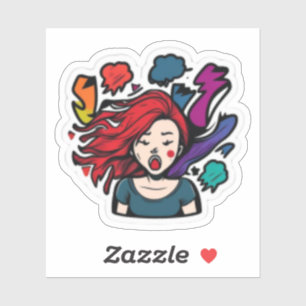 Adesivo "anime stickers girl" "anime stickers one piec"