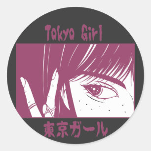 Adesivo Anime Tokyo Girl