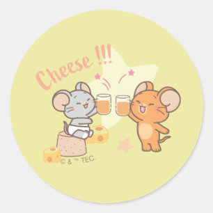 Adesivo Anime Tuffy e Jerry Cheers para Queijo