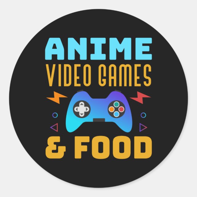 Adesivo Anime, Video Games & Food | Lovely Design (Frente)