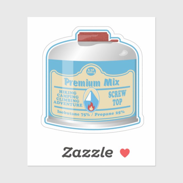 Adesivo Anistia do combustível do fogão de acampamento, pr (Folha)