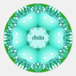 Adesivo ANITA ~ Padrão Fractal Abstrato brilhante ~