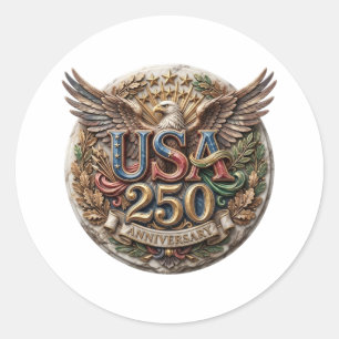 ADESIVO ANIVERSÁRIO 250 EUA