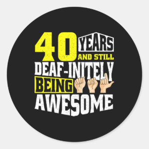 Adesivo Aniversário 40 Anos De Ser Incrível