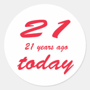 Adesivo aniversário 42